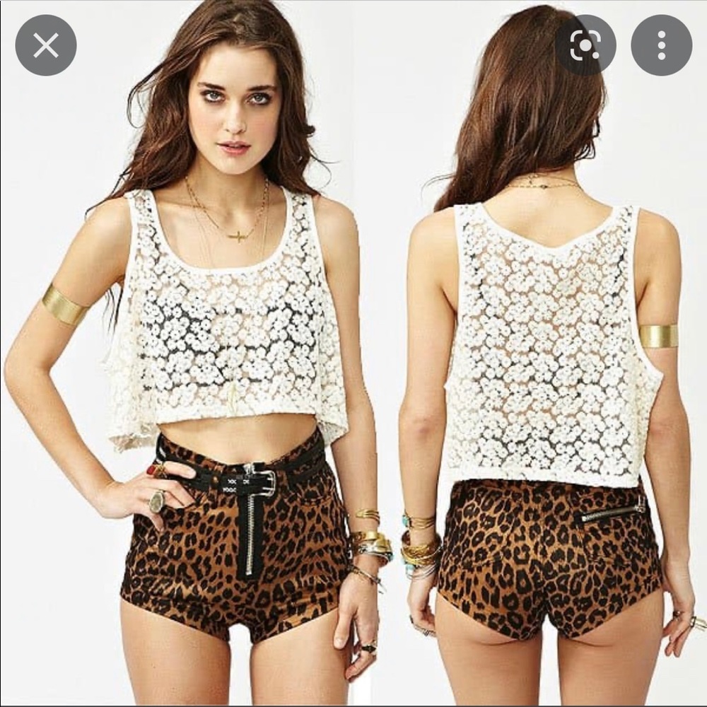 UNIF leopard print shorts